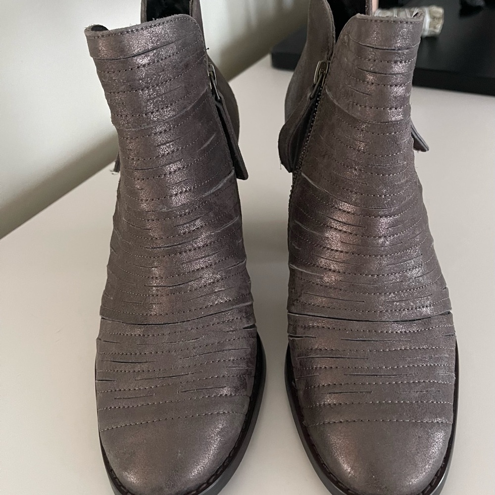 Women's Metallic Ankle Boots